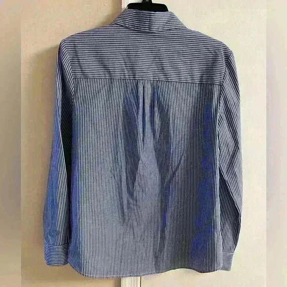 Thakoon for design nation striped button front shirt‎ women Medium NWOT - Picture 6 of 8